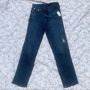 High waisted straight leg gap jeans